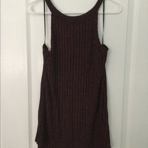 Burgundy sleeveless top
